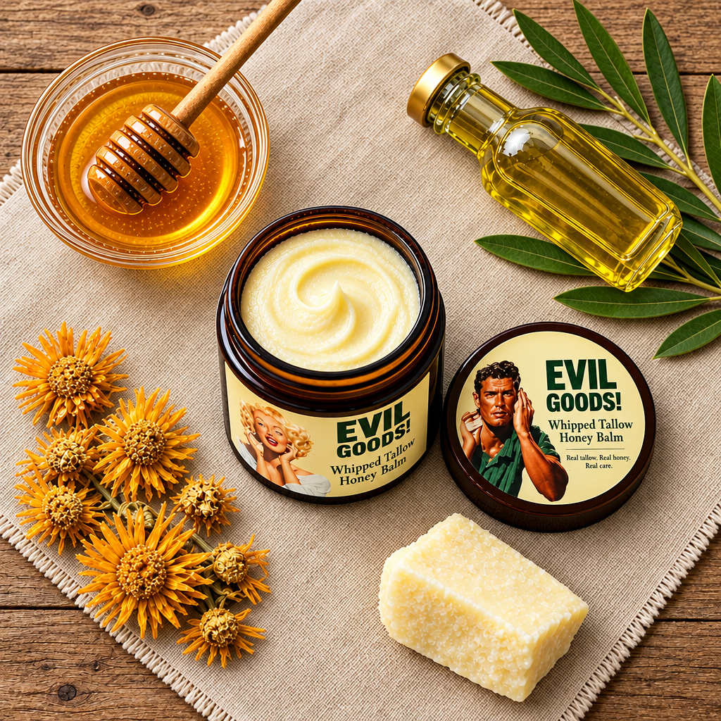 Crema Batida de Sebo y Miel de Manuka